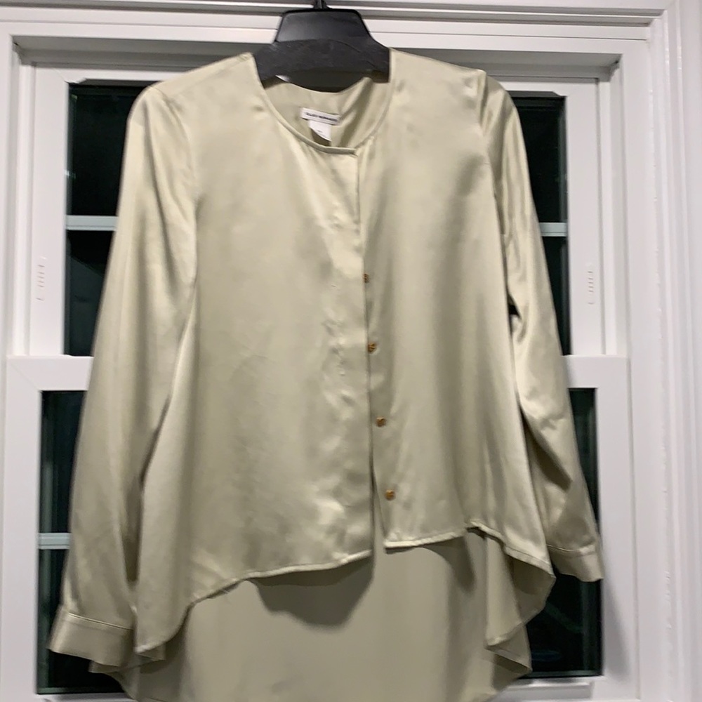New with tags Silk button down shirt